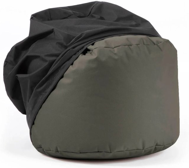 mokebo Outdoor Pouf Hocker in Anthrazit mit wasserabweisender Schutzhülle und EPS-Perlen Füllung - Bild 1
