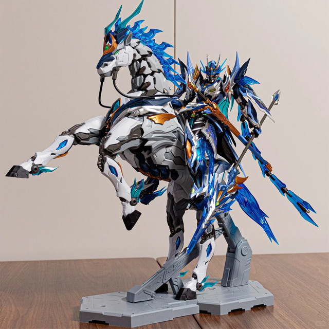 MOTOR NUCLEAR Zhao Yun Mecha-Montagemodellbausatz, Actionfigur, mit Halterung, Metall - Bild 1