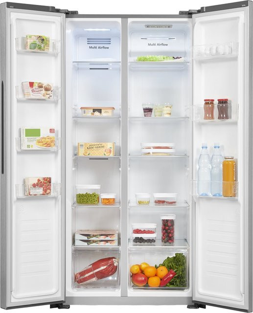SBS 46-010F Side by Side Kühlschrank in Silver mit No-Frost und Dynamic Cooling - Bild 1