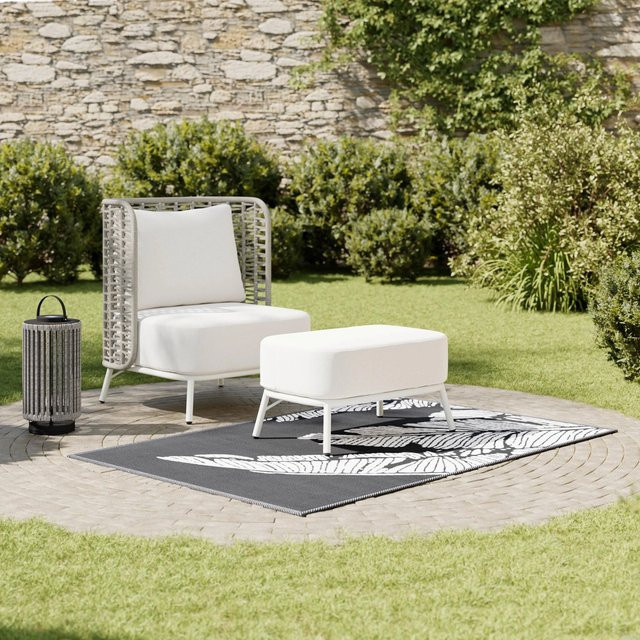 Bessagi Garden Outdoorteppich Flavia Schwarz B: 120 cm, T: 180 cm - Bild 1