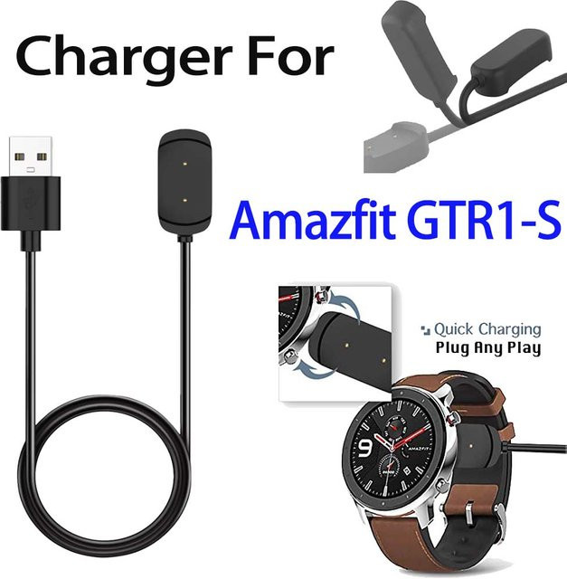 Amazfit Ladegerät, USB-Magnetladekabel, Schwarz, Unisex - Bild 1