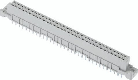 HARTING Federleiste aus Kunststoff in Grau mit 2 Reihen - Bild 1