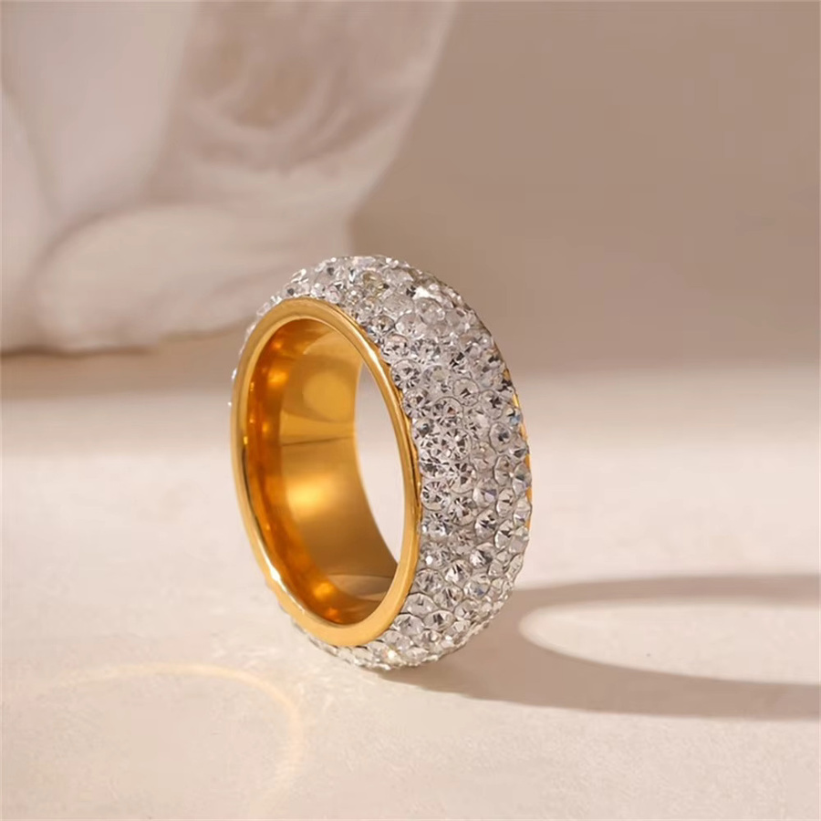 MAGIC ZONE Ring, Edelstahl, Bicolor, Zirkonia, Unisex - Bild 3