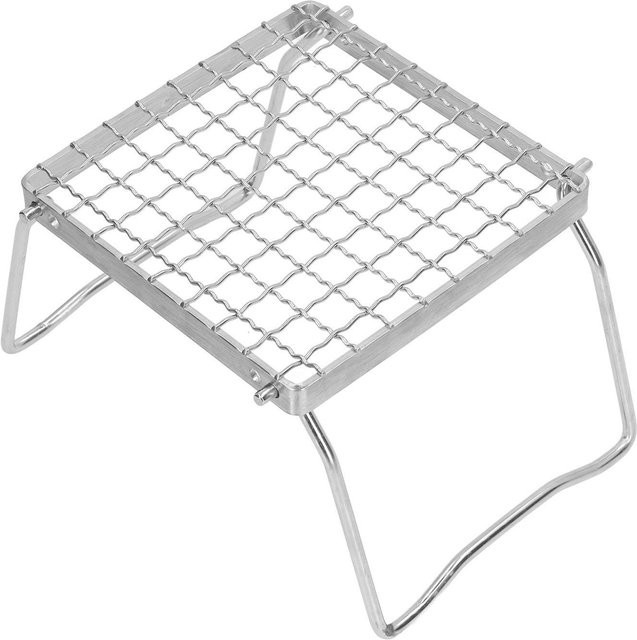 Fishine Camp Grillrost aus 304 Edelstahl mit klappbaren Beinen in Grau/Silber - Bild 1