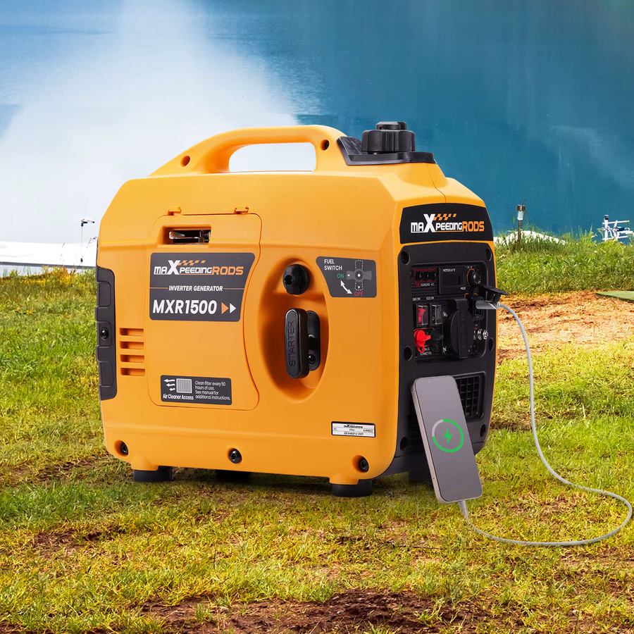 Maxpeedingrods 1200W 4-Takt Inverter-Generator in Gelb für Camping und Wohnmobile - Bild 3
