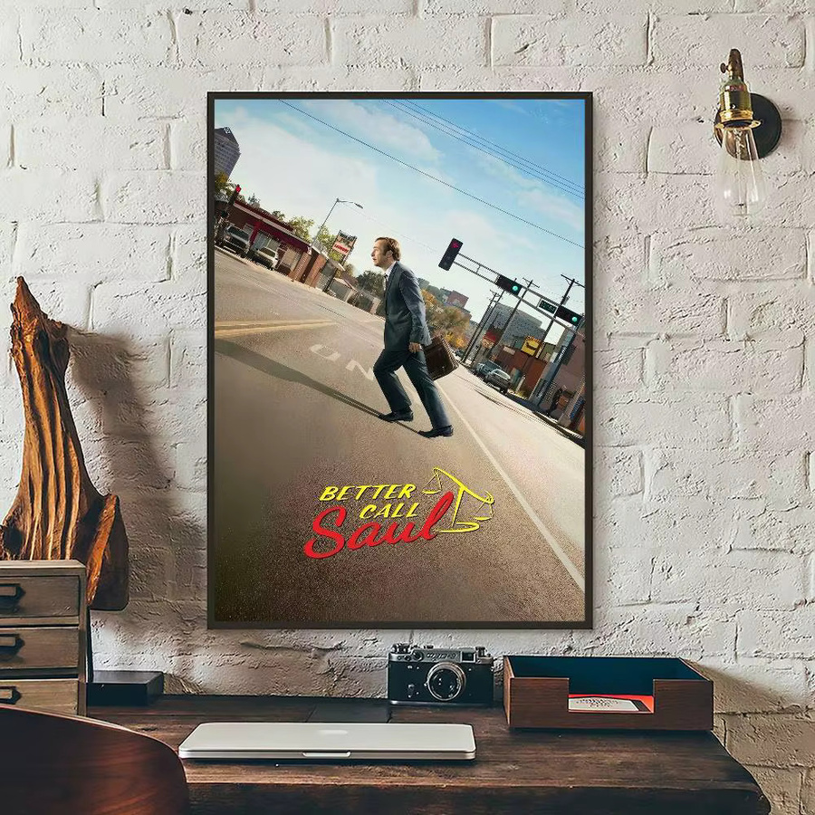 B-BetterC-CallS-Saulmovie Klassisches Filmplakat als Wandkunst in HD-Qualität, Mehrfarbig, Papierposter für deine nordische Heimdekoration - Bild 3