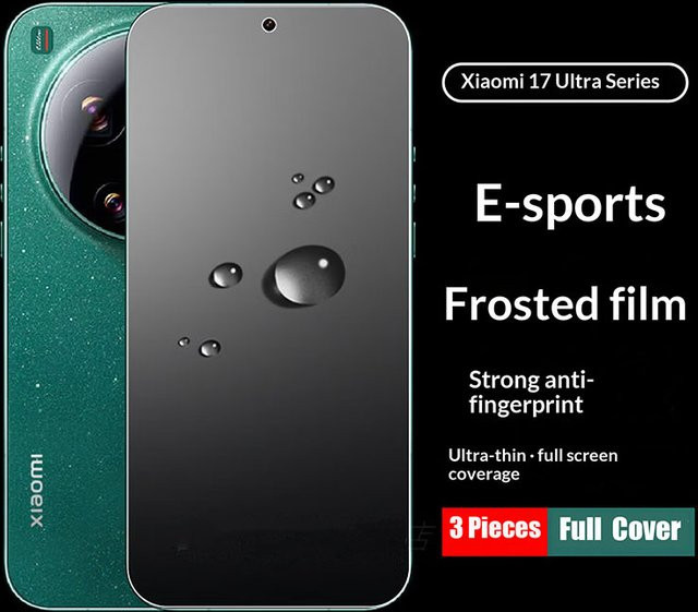 3er-Pack Matte Hydrogel-Displayschutzfolie für Xiaomi 17 Ultra und Xiaomi 17 Pro Max, Transparent, Weiches TPU - Bild 1