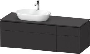 Duravit Waschtischunterschrank L-Cube in Grau Matt, B/T/H: 142 x 55 x 48,2 cm - Bild 1