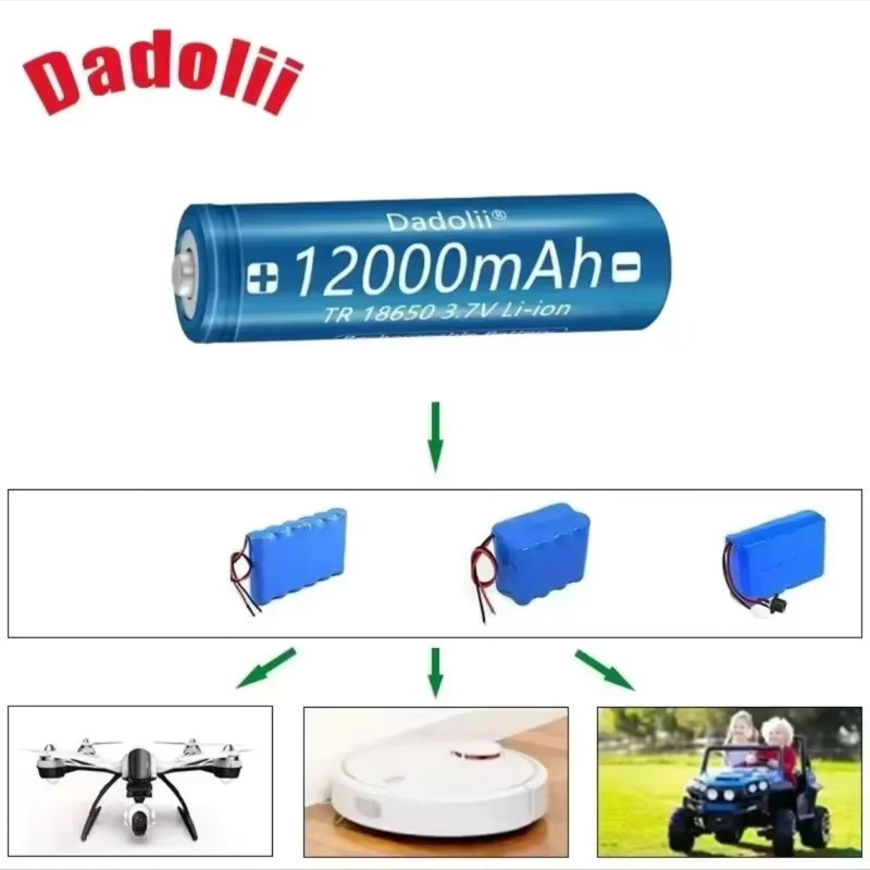 Koonenda 18650 Li-Ion Akku Set mit Ladegerät, 12000 mAh, 3,7 V, Blau - Bild 2