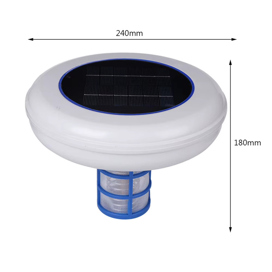 Alloet Solar-Pool-Ionisator mit Kupfer-Technologie zur Wasserreinigung in Weiß - Bild 4