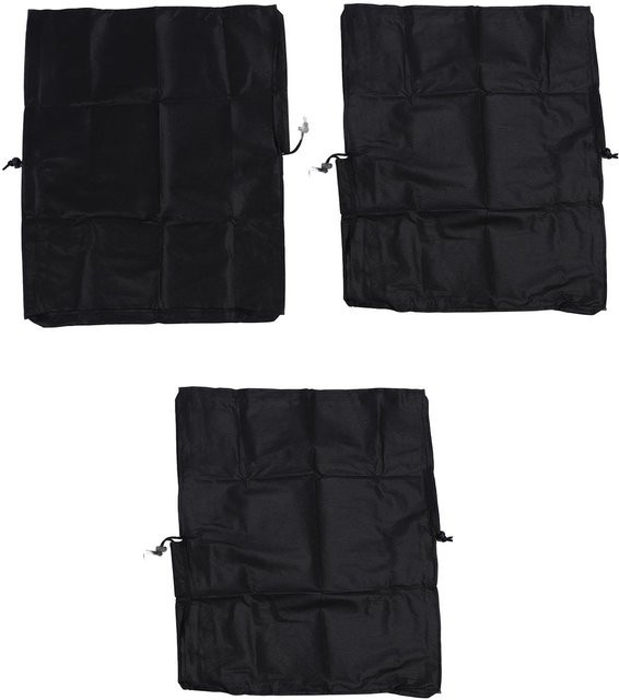 City Pickers 3er Set Ersatzabdeckungen mit Kordelzug für Pflanzkästen, Farbe: Schwarz, Breite: 50,8 cm, Höhe: 61,0 cm - Bild 1