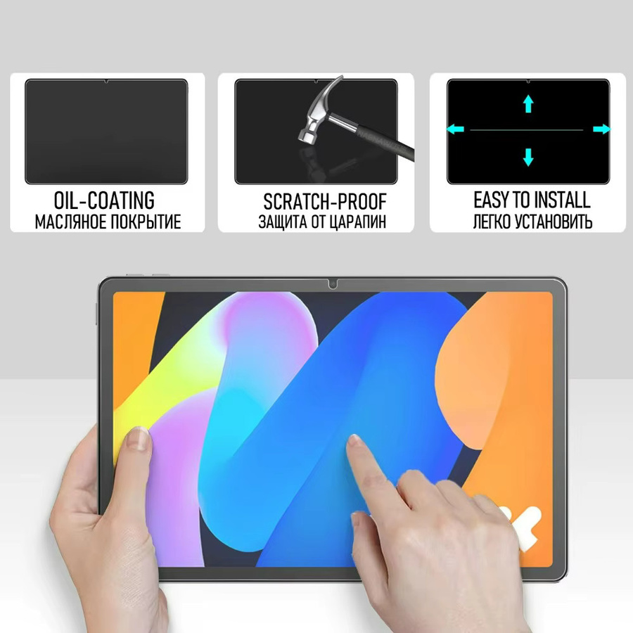 2 Stück Displayschutzfolie aus gehärtetem Glas für Lenovo Xiaoxin Pad 2025 11 Zoll, transparent - Bild 2