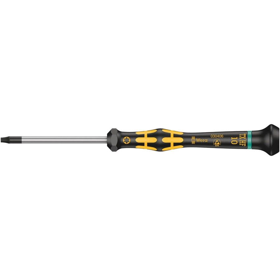 Wera Kraftform Micro Torx ESD Schraubendreher T 10 mit Haltefunktion, Schwarz, Klingenlänge: 60 mm - Bild 2