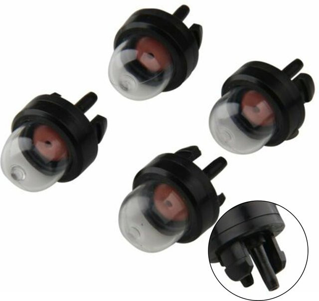 4er-Set Primer-Pumpenbirnen von VIBRATITE in Transparent für McCulloch, Homelite, Poulan, Echo, WT-23A, WYJ-33, WYJ-34, WYJ-45 und WYJ-92 Kettensägen - Bild 1