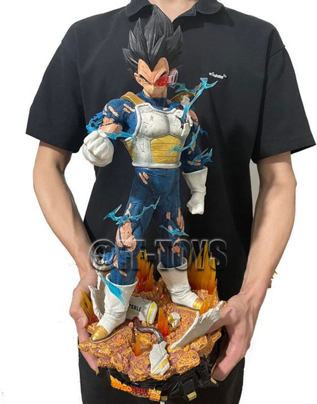 Bandai Dragon Ball Vegeta Actionfigur mit austauschbarem Kopf, mehrfarbig, Höhe: 55 cm - Bild 1