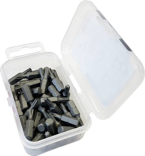 TOOLCRAFT Schraubendreher-Bits TX 10 aus S2-Stahl, 50 Stück, Schwarz - Bild 1