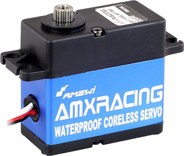 Amewi Standard-Servo AMXRacing AM1210SG WP PRO Analog-Servo, Stahlgetriebe - Bild 1