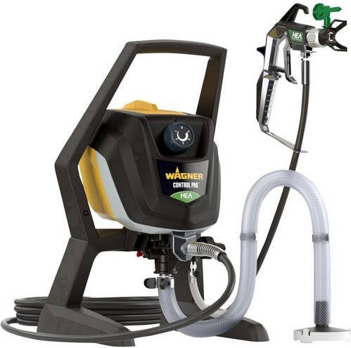 Wagner Control Pro 250R EUR Airless Farbsprühsystem in Schwarz mit 550W Leistung und einer maximalen Fördermenge von 1250 ml/min für Lacke, Glasuren und Wandfarben - Bild 1