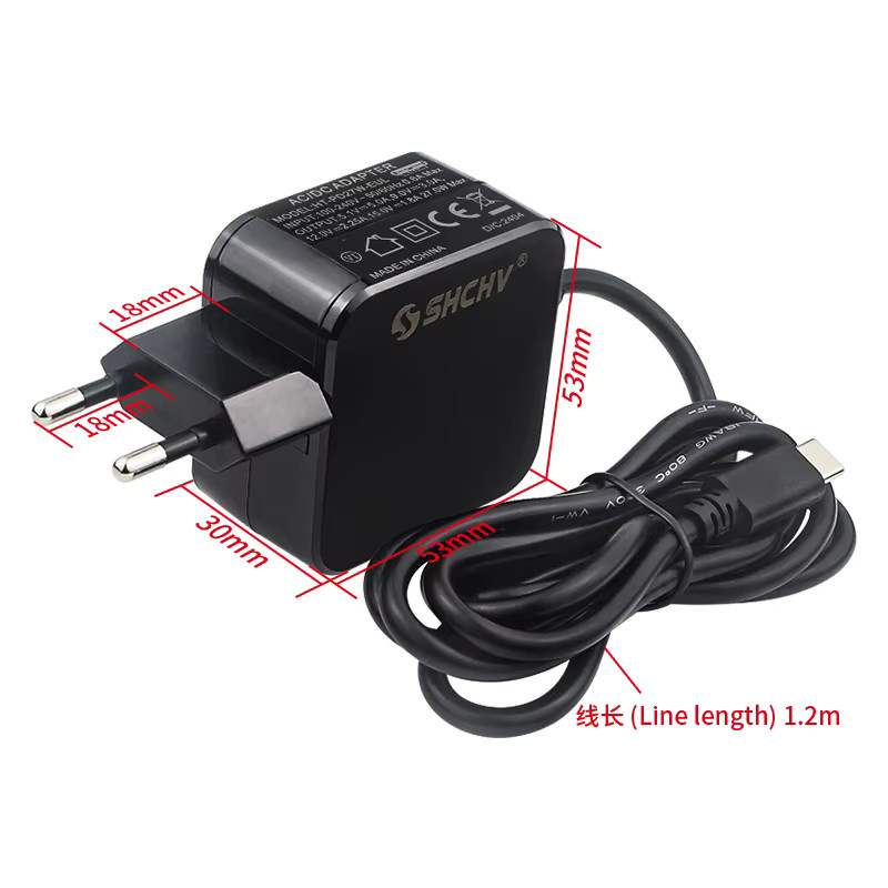Caturda USB-C Netzteil für Raspberry Pi 5, 5,1 V / 5 A, Schwarz - Bild 2