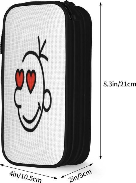 Fancy Style Studio Federmäppchen Tagebuch eines witzigen Kerls Merch Stiftebox mit großem Fassungsvermögen in Weiß - Bild 1