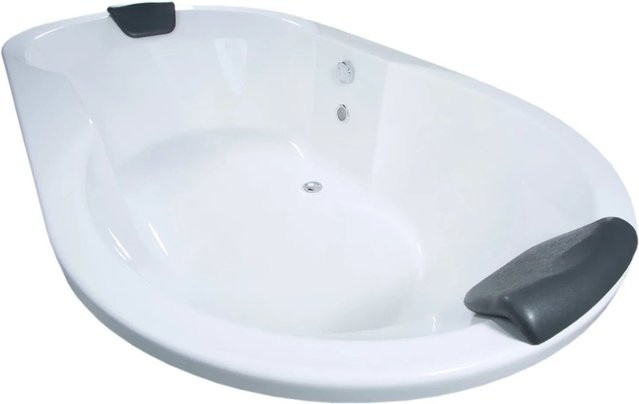 Basera Podest-Badewanne Corvo in Weiß, B/T: 195 x 100 cm - Bild 1