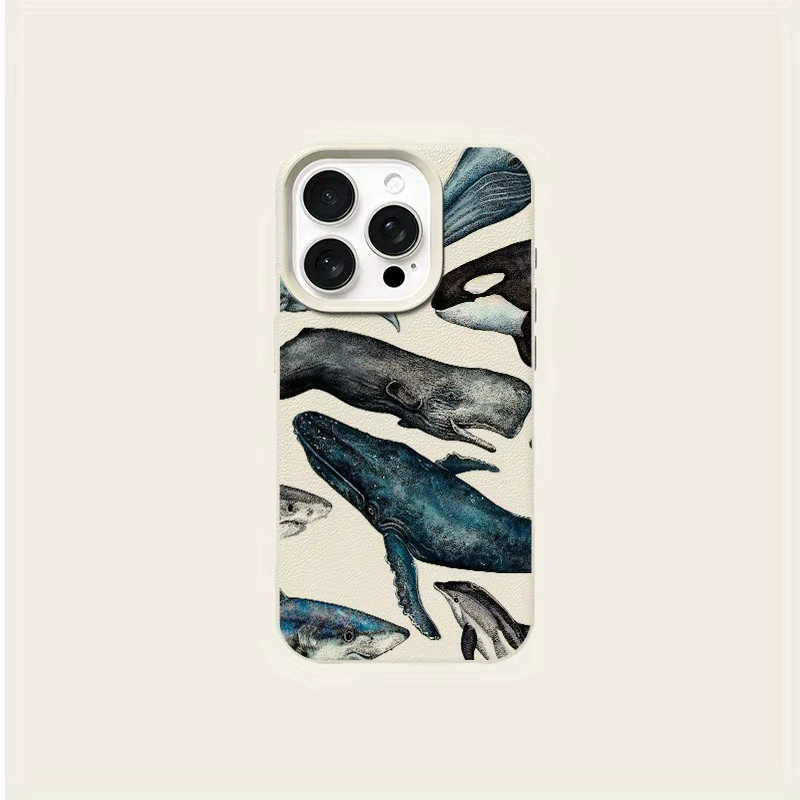 Handyhülle mit Retro-Walmuster für Apple iPhone 17, 16 und 15 Serien in Beige und Multicolour - Bild 5