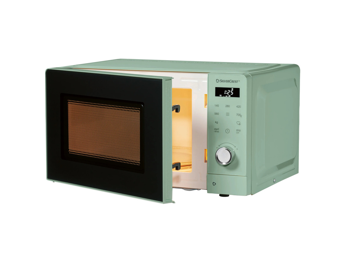 SILVERCREST Mikrowelle SMWC 700 D2 Solo in Grün mit LED-Display und Automatikprogrammen - Bild 4