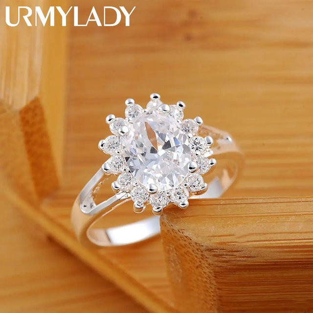 URMYLADY Ring 925 Silber, Kristall, Diamant, Damen - Bild 1