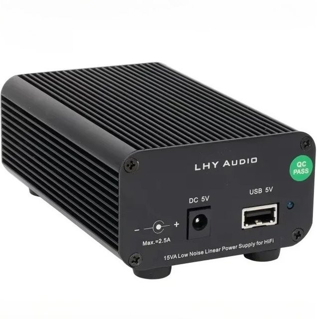CHUBAN HiFi-Linear-Netzteil USB-A 5V 15W DC geregelt in Schwarz für optische Modems und Set-Top-Boxen - Bild 1