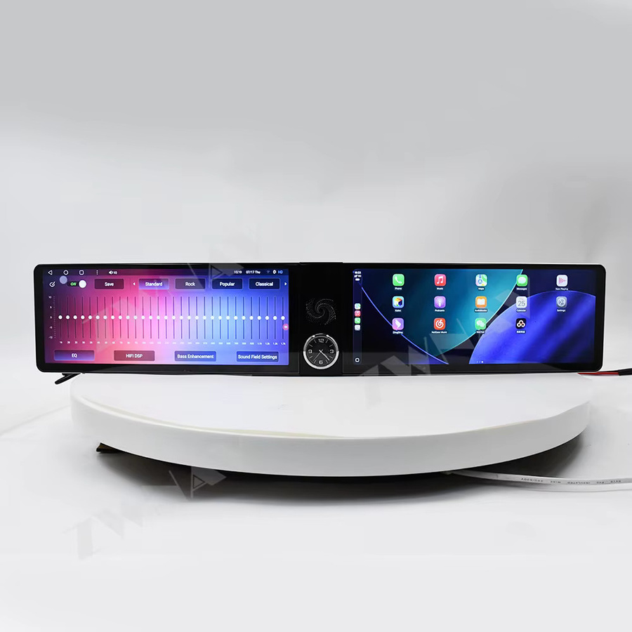 ZWNAV Android 13 Autoradio mit zwei 12,3-Zoll-Bildschirmen für Peugeot 4008 5008 3008 2016 - 2022, 8 GB RAM + 128 GB Speicher, Wireless GPS Stereo Multimedia Player, Schwarz - Bild 3