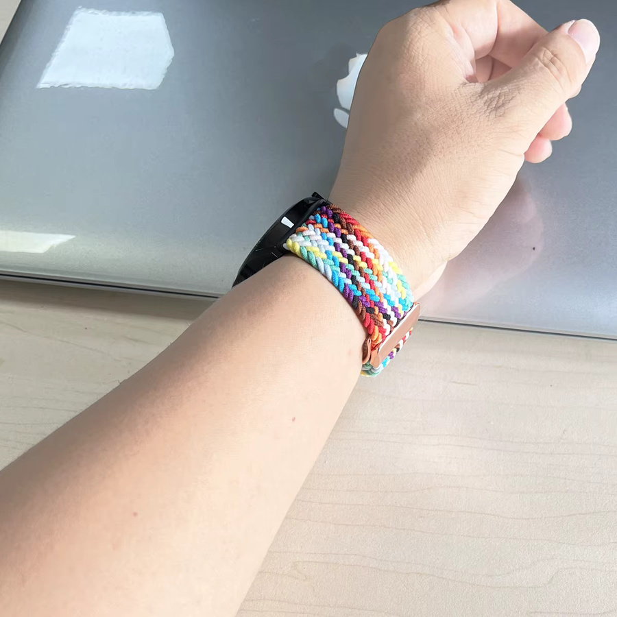 fiterme Uhrenarmband Textil/NATO, geflochtene Schlaufen, Magnetschließe, Unisex - Bild 4