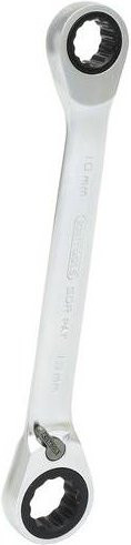 KS Tools GEARplus Doppel-Ratschenringschlüssel umschaltbar 10-13mm aus Chrome Vanadium in Silber - Bild 1