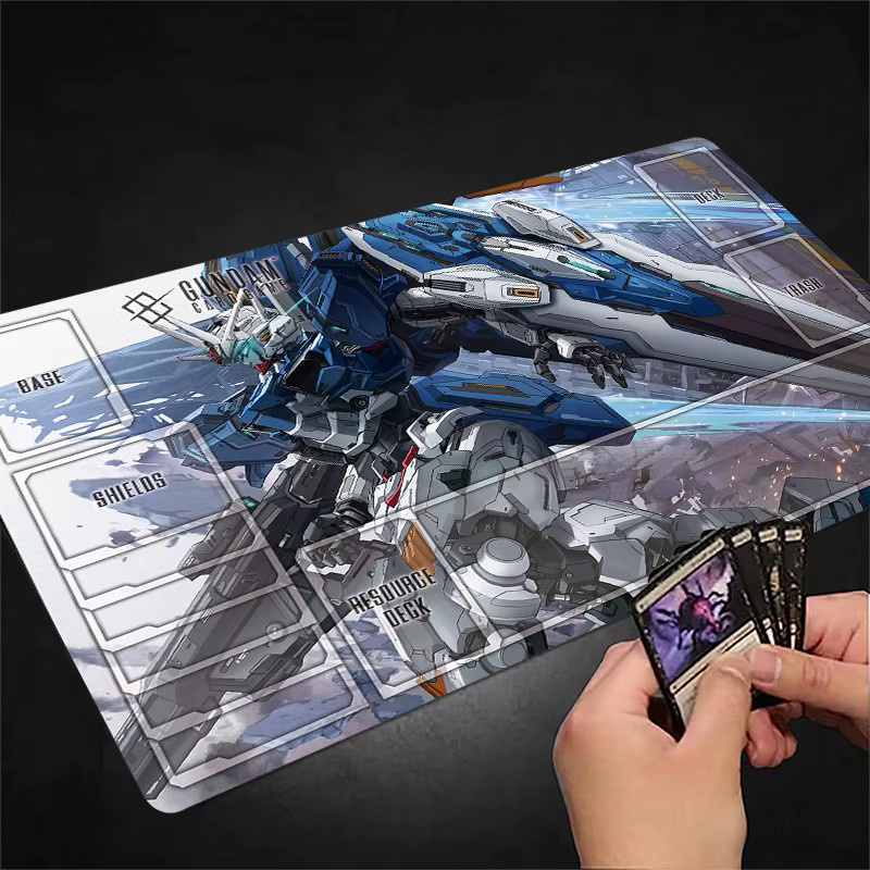 Bandai GUNDAM Spielmatte für TCG-Kartenspiele, rutschfeste Brettspielunterlage und Schreibtischunterlage, Multicolor - Bild 4