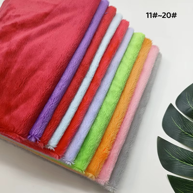 Sewbato Plüschstoff in Multicolour, weicher Stoff zum Nähen von Taschen und Kleidung, Breite: 150 cm, Länge: 100 cm - Bild 2