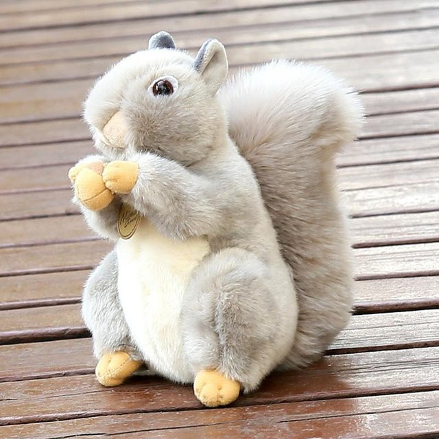 Simulation Hold Haselnuss Eichhörnchen Plüschtier, Lebensecht, 20cm, ab 14 Jahre - Bild 1