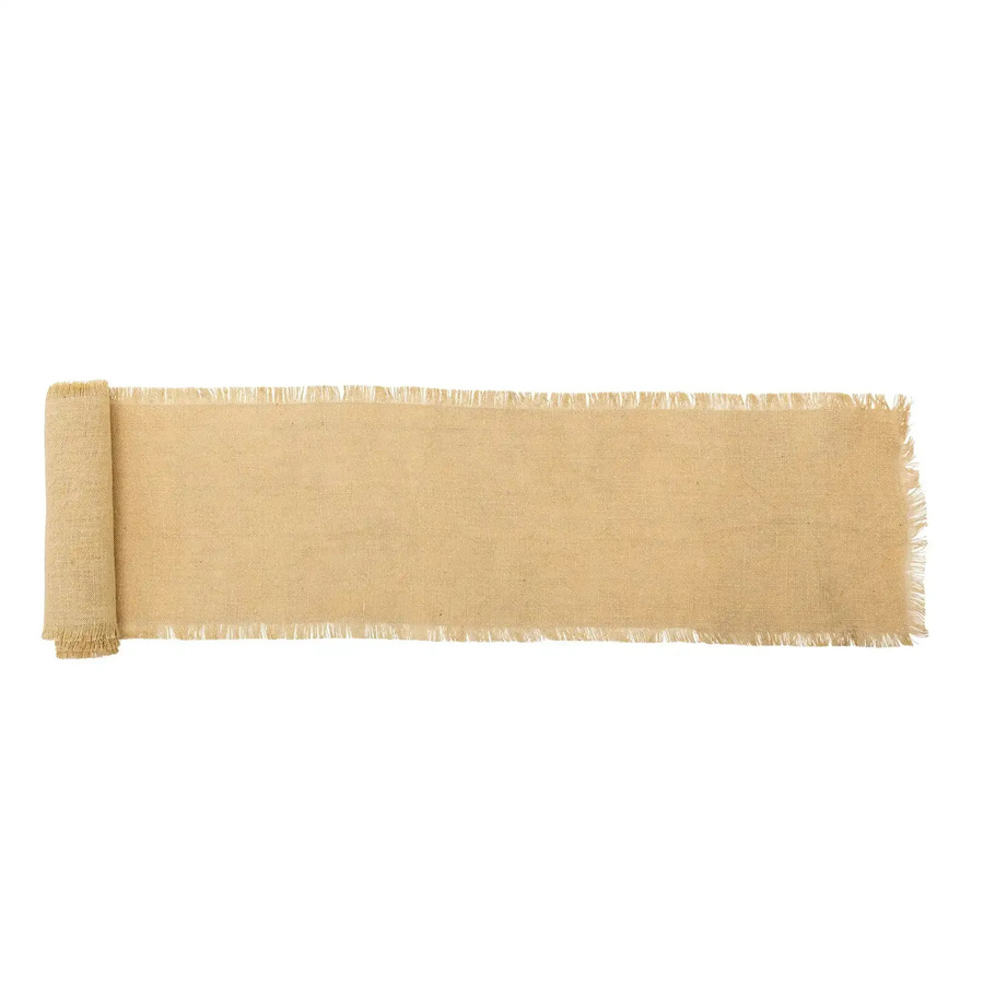 Bloomingville Tischläufer Janavi aus Jute in Gelb und Beige, B: 35 cm, L: 550 cm - Bild 1