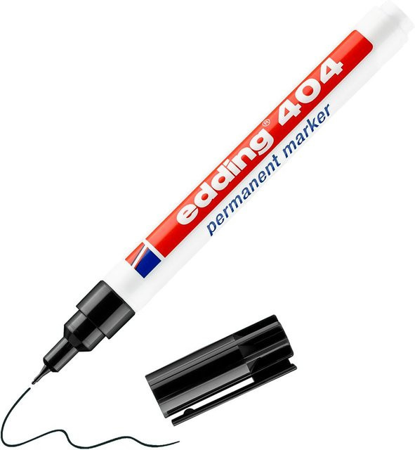 Edding 404 Permanentmarker Schwarz mit feiner Spitze - Bild 2