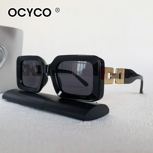 OCYCO Sonnenbrille, quadratisch, Damen, Vollrand, schwarz, Kunststoff - Bild 1