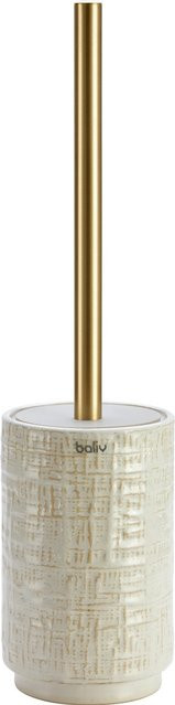 baliv Cosy Wave WC-Bürstenhalter aus Keramik in Beige-Gold - Bild 1