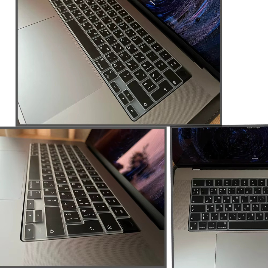 Silikon-Tastaturschutz für Apple MacBook Pro 14 und 16 sowie MacBook Air 13 und 15, Transparent, US- und EU-Layout verfügbar - Bild 5