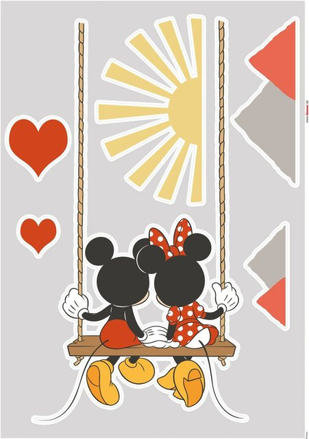 Komar Deko-Sticker Mickey Swing, Multicolor, B: 50 cm, H: 70 cm - Bild 1