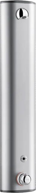 Delabie DU-Elem SECURITHERM Thermostat-Duschset aus Aluminium in Chrom-Silber mit verdeckten Anschlüssen - Bild 1