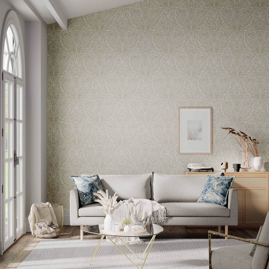 Harlequin Tapete Aurelia Non-Woven in Beige mit abstraktem Design - Bild 1