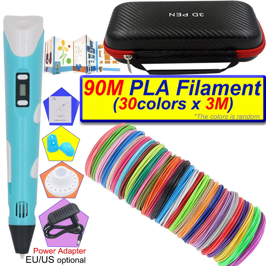 JIZHOU 3D-Druck-Stift-Set, Bunt / Mehrfarbig, Set / Bundle - Bild 4