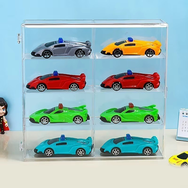 JETTING Acryl-Aufbewahrungsbox für Modellautos im Maßstab 1:64, transparent mit Deckel - Bild 2