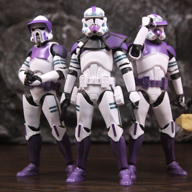 Hasbro Star Wars 187th Legion Purple Phase II P2 ARF Trooper Commander Scout 6" Actionfigur - Bild 1