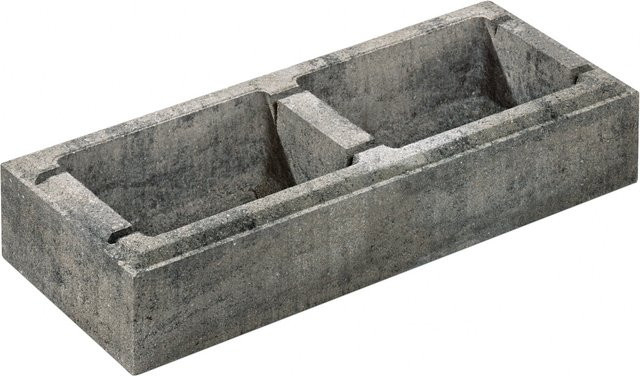 Diephaus Mauerstein Stretto Pur Quarzit in Grau und Multicolour, B/T/H: 60 x 25 x 12,5 cm - Bild 1