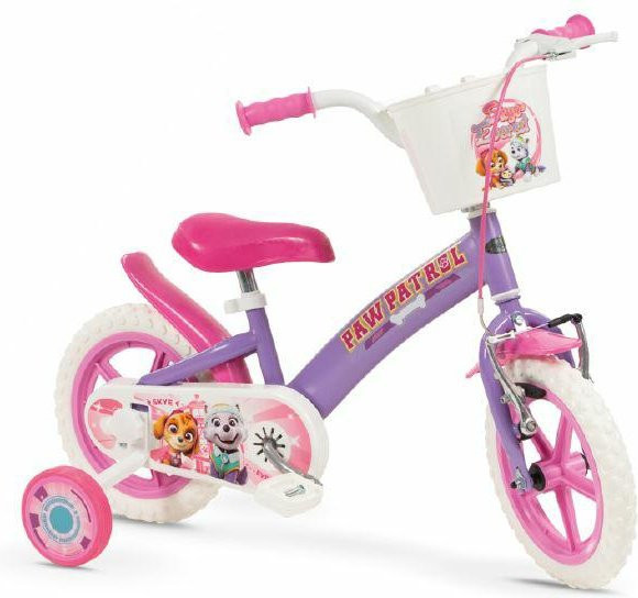 Toimsa Bikes Paw Patrol Kinderfahrrad 12 Zoll, violett, für Mädchen, 3-5 Jahre - Bild 1
