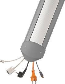 Serpa Kabelbrücke B15 EasyLoader aus Aluminium, grau und Alusilber, Länge: 1500 mm - Bild 1