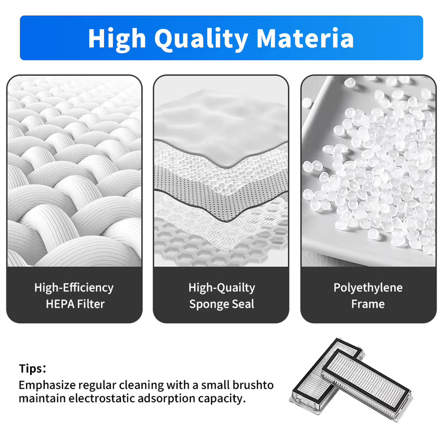 Dreame HEPA-Filter Ersatzteil in Weiß für L20 Ultra, L30 Ultra, X20, X20 Pro und X20 Pro Plus Roboter-Staubsauger - Bild 4